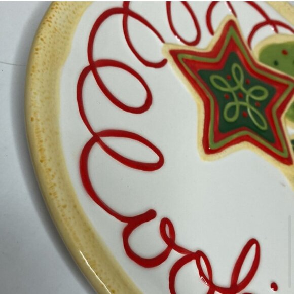 Fitz and Floyd Sugar coated Christmas Cookies for Santa Plate Decor - Picture 6 of 10